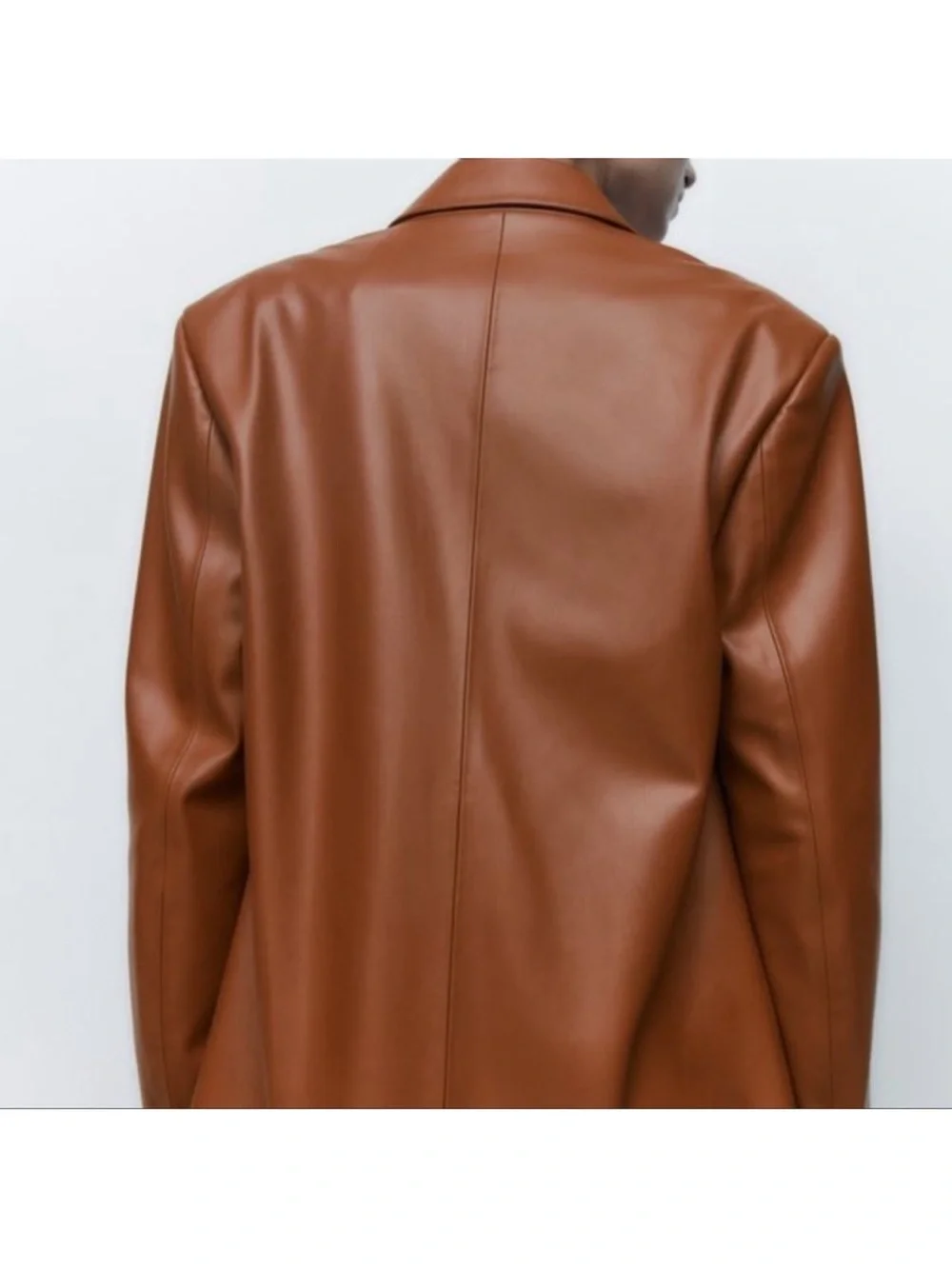 Zara Faux leather Oversized blazer - Picture 11 of 12